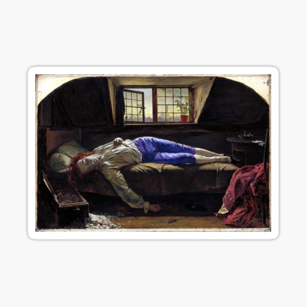 Vista previa del artículo con la obra «La muerte de Chatterton - Henry Wallis», diseñado y vendido por forgottenbeauty.