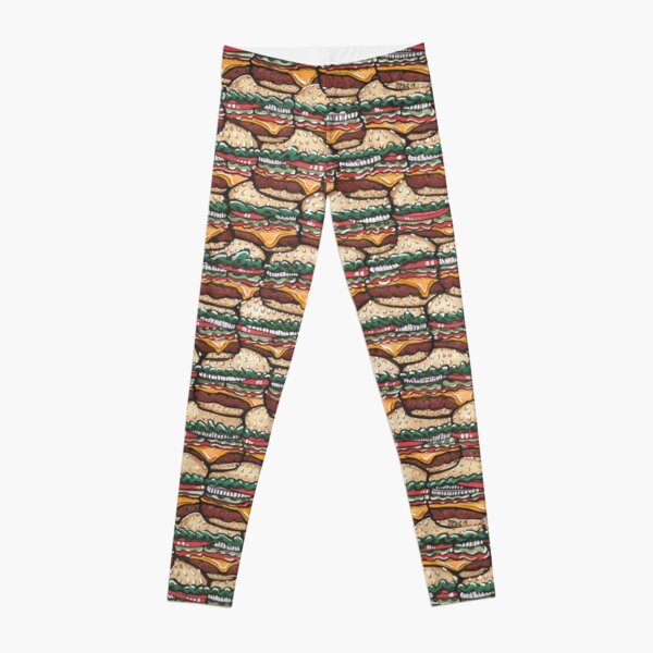 Cheeseburger Picnic Leggings