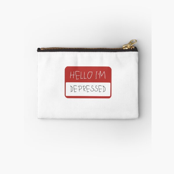 Item preview, HELLO IM - DEPRESSED designed and sold by Maddison Green.