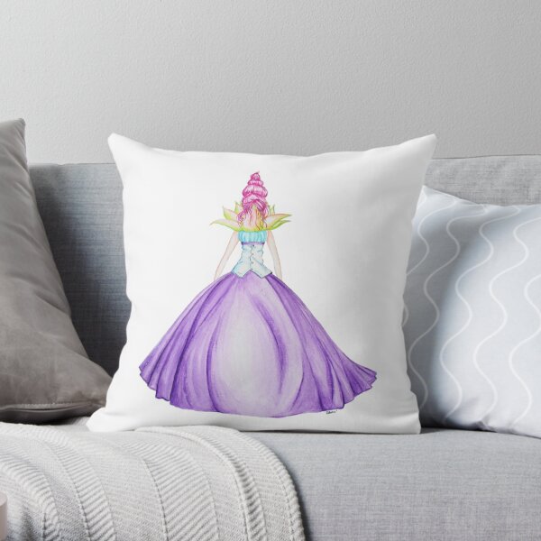 Waterlily, the princess Throw Pillow