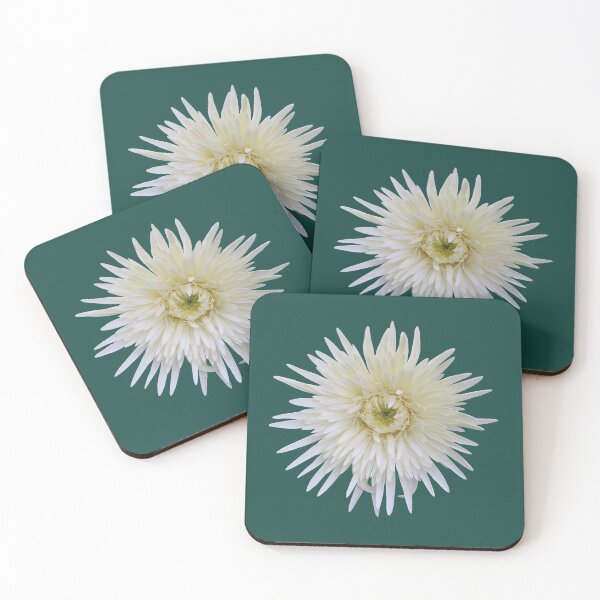 Item preview, White Gerbera on Dark Green designed and sold by STHogan2.
