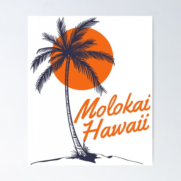 Item preview, Palm Tree Sun Beach Molokai Hawaii designed and sold by brodienochie.