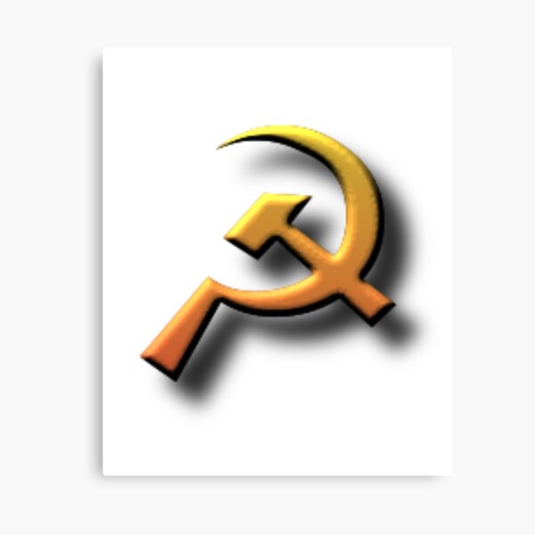 ☭ The #hammer and #sickle (Unicode: &quot;☭&quot;) is a #symbol of proletarian #solidarity that was first adopted – as Russian: серп и мо́лот Canvas Print