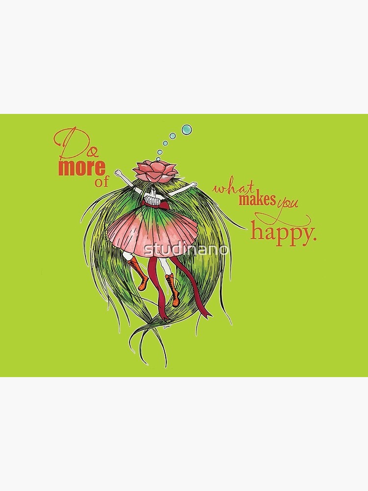 Thumbnail 2 of 2, Greeting Card, Do more of what makes you happy designed and sold by studinano.