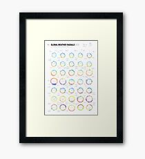 Infographic Weather Radials 2013 Framed Print
