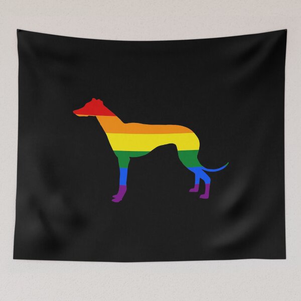 Item preview, Proud Mom Rainbow Flag Greyhound Rainbow LGBT Flag designed and sold by KentuckyGirlTee.