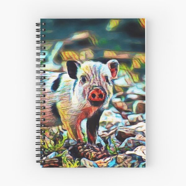 Item preview, Old Spots Piglet | painting  designed and sold by Christopher Taylor.