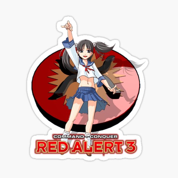 Command and Conquer: Red Alert 3 - Yuriko Omega" Sticker by megapanda687 | Redbubble