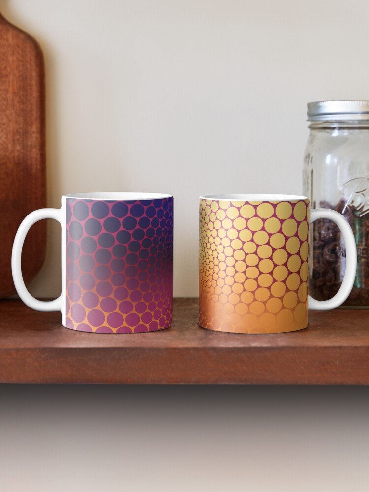 Alternate view of Optical Illusion Angle Gradient on Linear Gradient Mug
