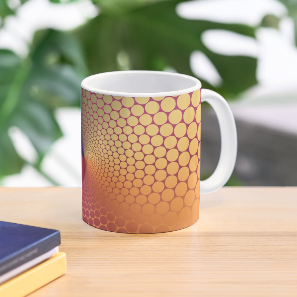 Optical Illusion Angle Gradient on Linear Gradient Mug