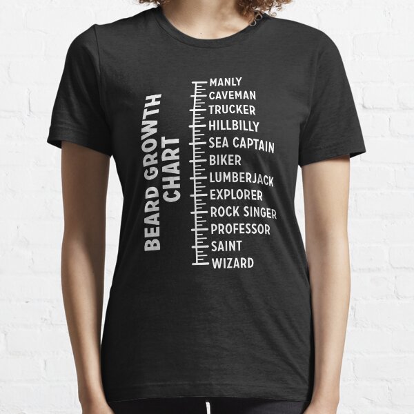 beard measuring t shirt