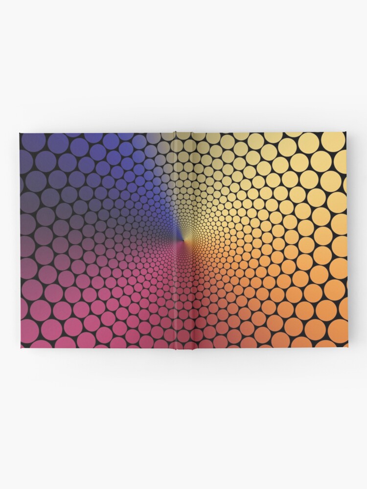 Alternate view of Optical Illusion Angle Gradient on Black Hardcover Journal