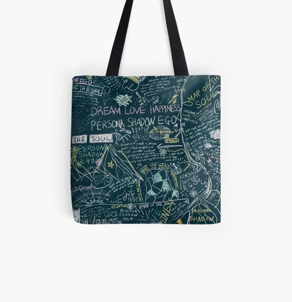 BTS PERSONA Carte de l'âme RM Tableau Graphique Tote bag doublé