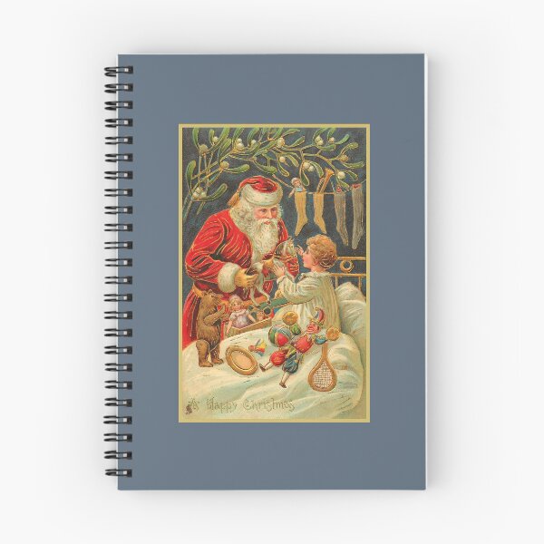 Item preview, Santa with Childrens Toys Vintage designed and sold by karwilberevivalcollection.