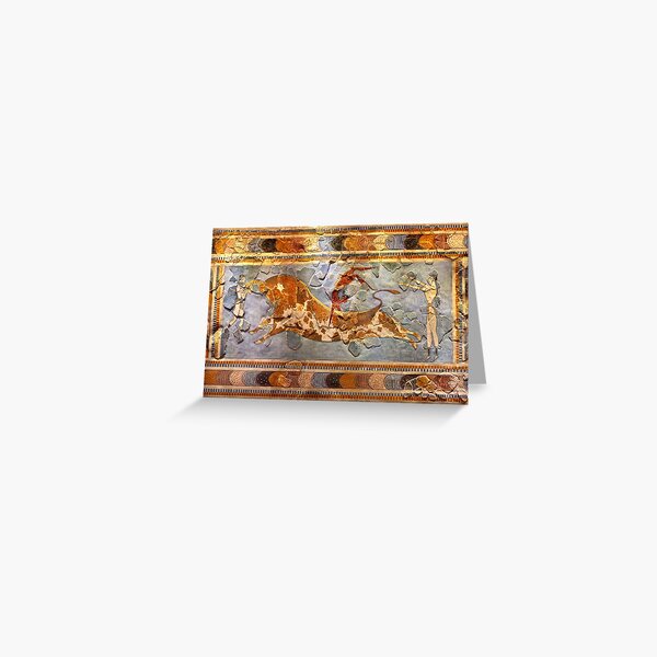 Vista previa del artículo con la obra «Minoan Times - Bailando con los toros», diseñado y vendido por IRAKLIS MILAS.