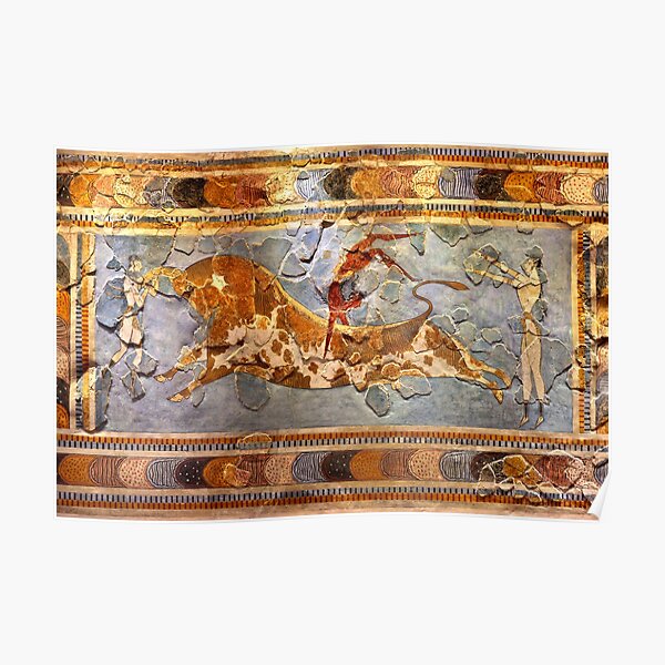 Minoan Times - Dancing with the bulls Poster