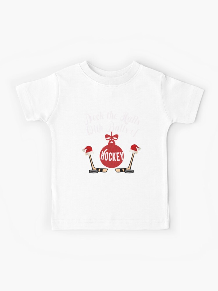 Inschrijven Kilometers tempel Funny Ice Hockey Christmas Deck the Halls with" Kids T-Shirt for Sale by  LGamble12345 | Redbubble