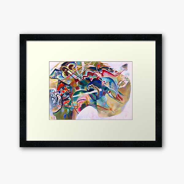 Item preview, Wassily Kandinsky - Painting with White Border designed and sold by ArtExpression.