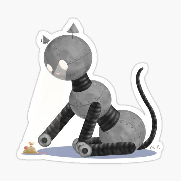 Item preview, Robo Cat designed and sold by Mackenzie Ruble.
