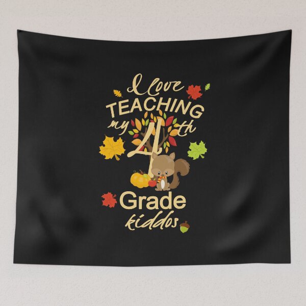 Item preview, Teachers Gift Fall & Autumn I Love Teaching My Fourth Grade Kiddos designed and sold by Sapphire Star.