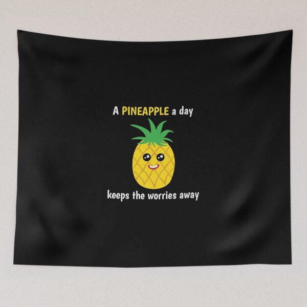 Item preview, Pineapple Shirt A Pineapple A Day Keeps Worries Away Gift Tee designed and sold by haselshirt.