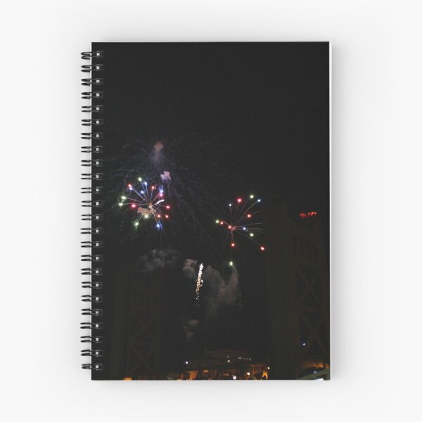 Item preview, New Year's On The Bridge - Multicolored Fireworks  designed and sold by LemonsandInk.