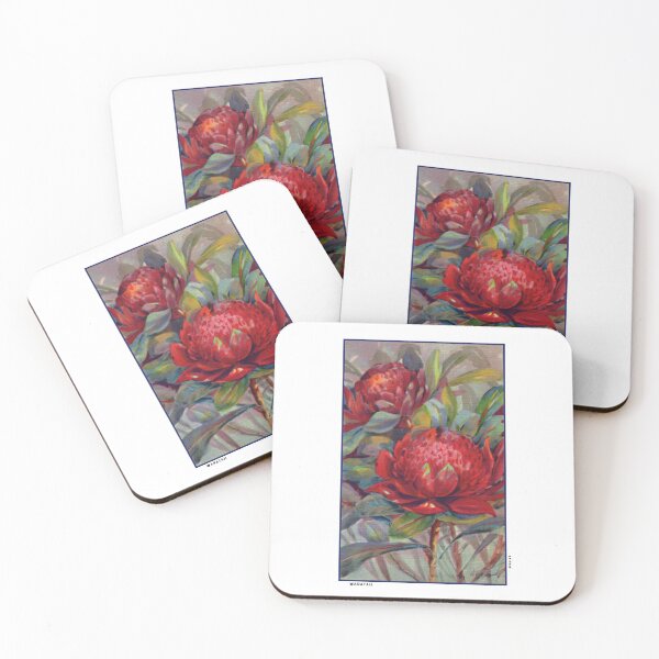 Item preview, Vintage Waratah Postcard Restored designed and sold by karwilberevivalcollection.