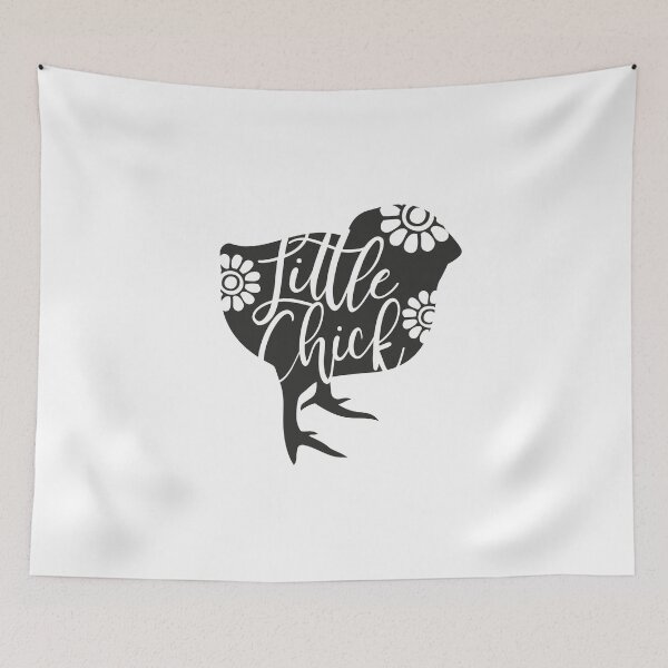 Item preview, Little Chick Chicken Silhouette With Flowers Design designed and sold by Andrewkgolf.