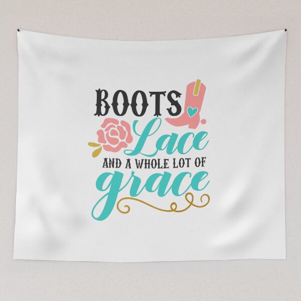Item preview, Boots Lace And A Whole Lot Of Grace Design designed and sold by Andrewkgolf.