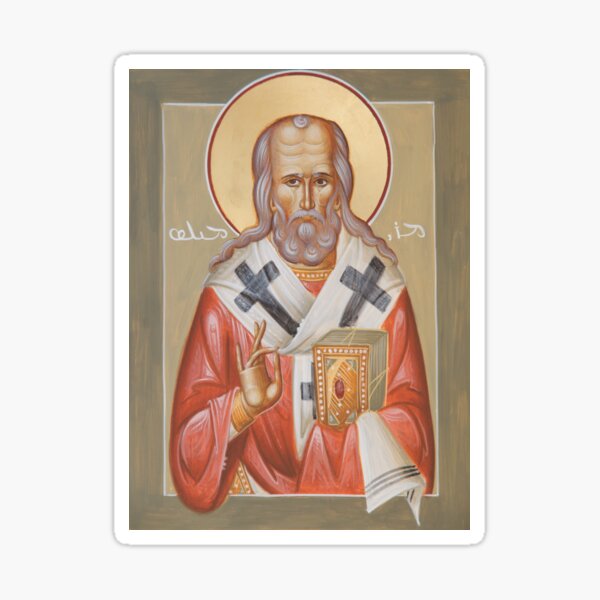St Milos (Miles) of Susa Sticker