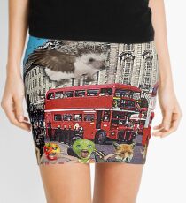 London Bus Scene - (Bigheads) Mini Skirt
