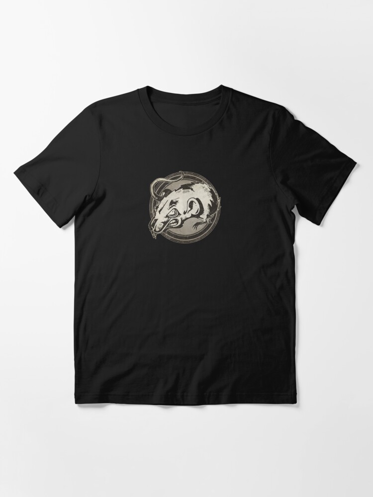 Alternate view of Wild Rat Grunge Animal Essential T-Shirt
