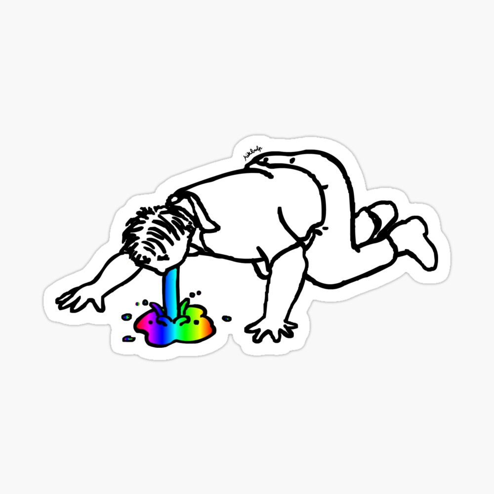 over the rainbow Sticker