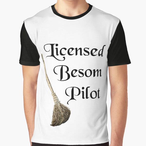 Licensed Besom Pilot Graphic T-Shirt