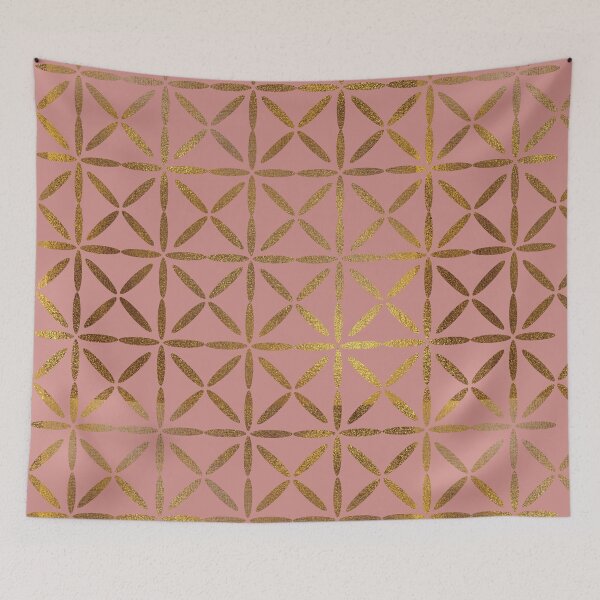 Item preview, Geometric Rose Gold Pattern designed and sold by PrettySimple Graphic Design.