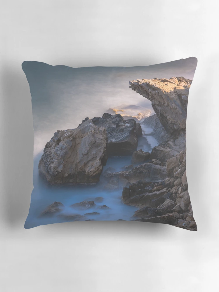 Thumbnail 3 of 4, Pillow, Unreachable Rocks designed and sold by Ralph Goldsmith.