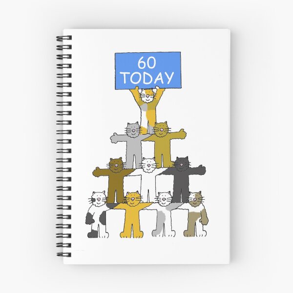 Item preview, Happy 60th Birthday Cartoon Cats designed and sold by KateTaylor.