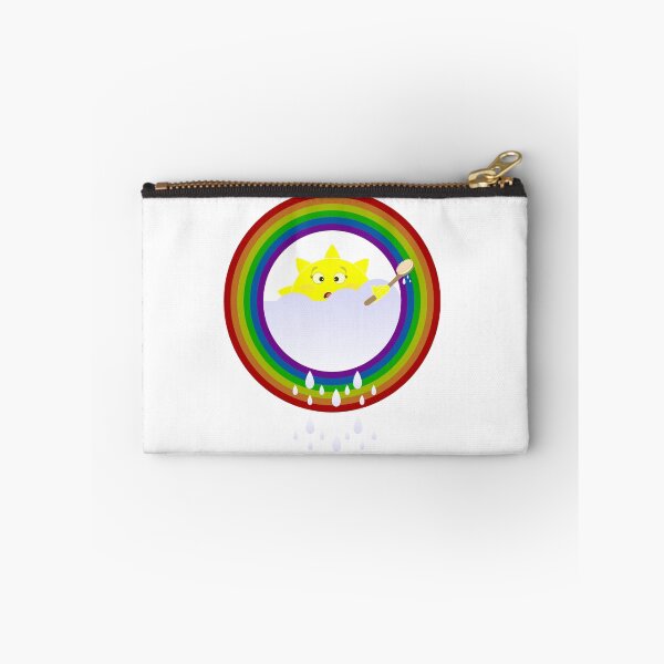 Item preview, illustration on a sun bathe in the clouds and a rainbow appeared also designed and sold by Desenatorul1976.