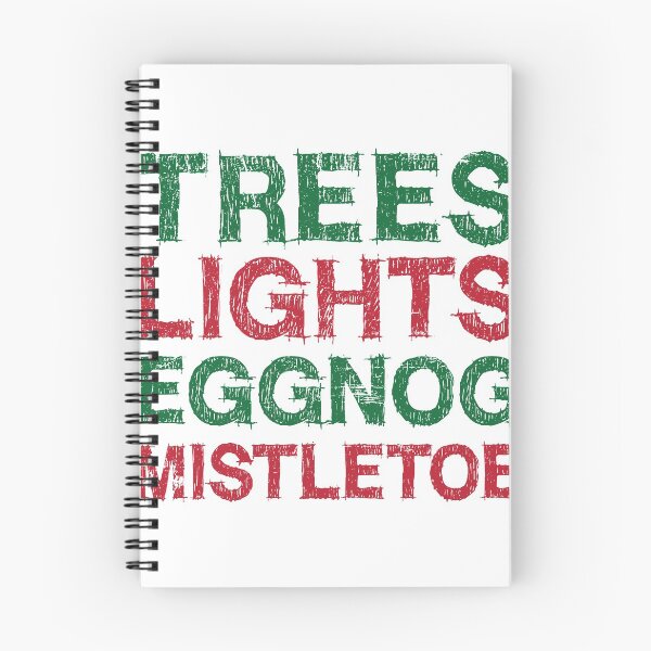 Item preview, Distressed - Trees and Lights and Eggnog and Mistletoe - Christmas Holiday Spirit Design designed and sold by Theodore Cory.