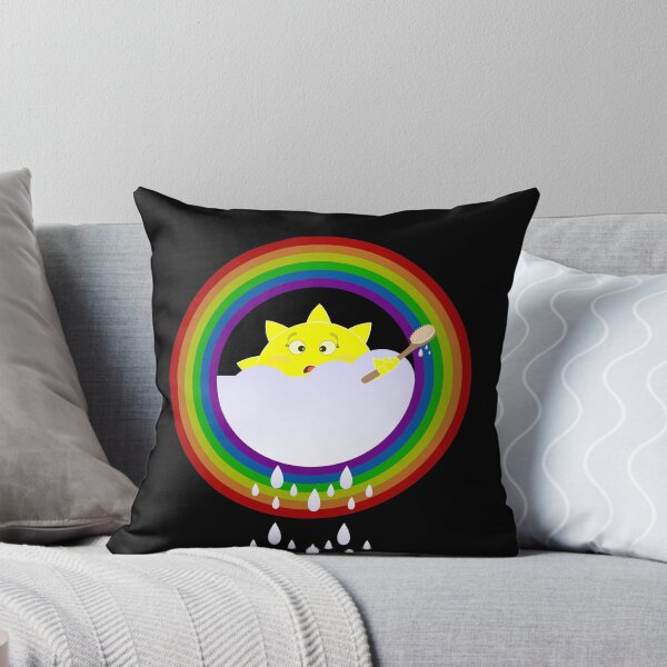 Item preview, illustration on a sun bathe in the clouds and a rainbow appeared also designed and sold by Desenatorul1976.