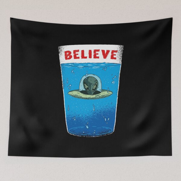 Item preview, Alien In Glass of Water Believe designed and sold by KoolMoDee.