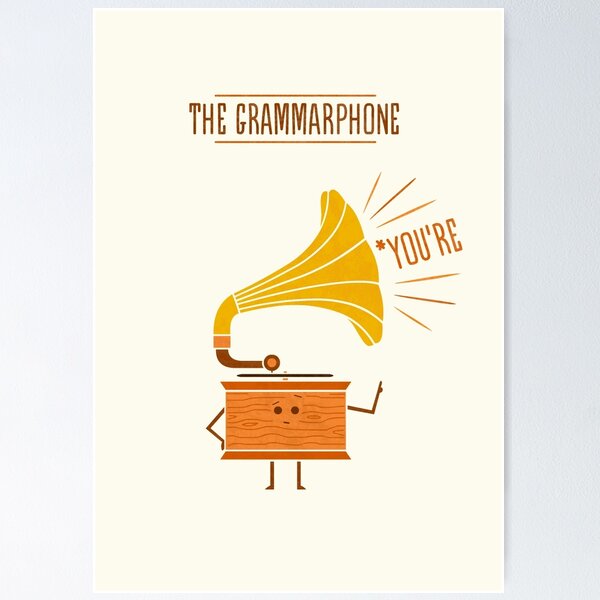 Item preview, Grammarphone designed and sold by HandsOffMyDinosaur.