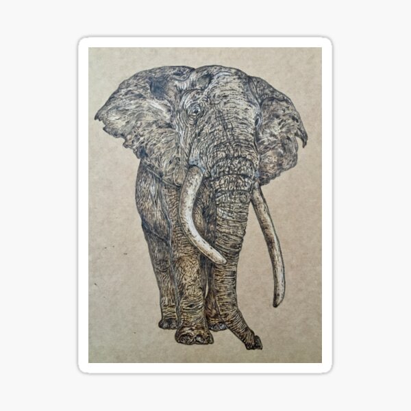 Elephant - stand tall Sticker