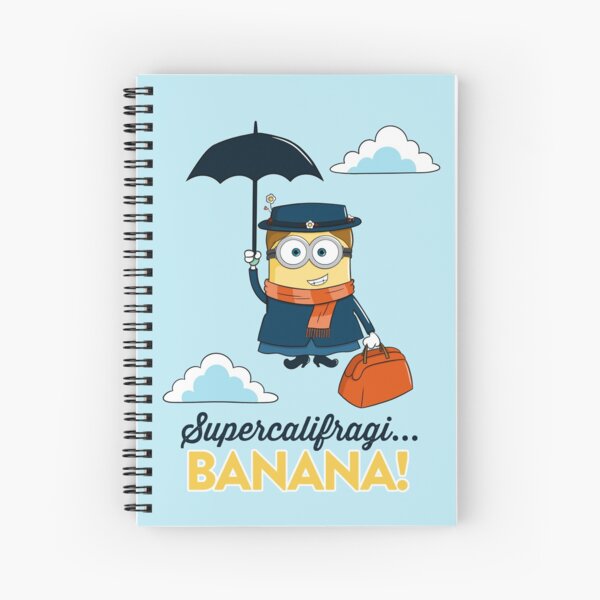 Gru pointing a gun Spiral Notebook for Sale by HangLooseDraft