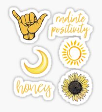 Gelbes Sticker Pack Sticker