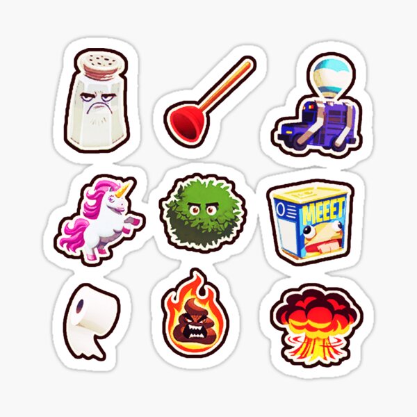 Fortnite Emote Stickers Redbubble - how to get emotes in roblox fort wars