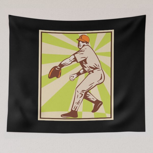 Item preview, Vintage Retro Baseball Pitcher Gift Baseball Lover designed and sold by MintedFresh.