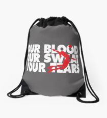 Girls Volleyball Our Blood Our Sweat Yor Tears Gift Drawstring Bag