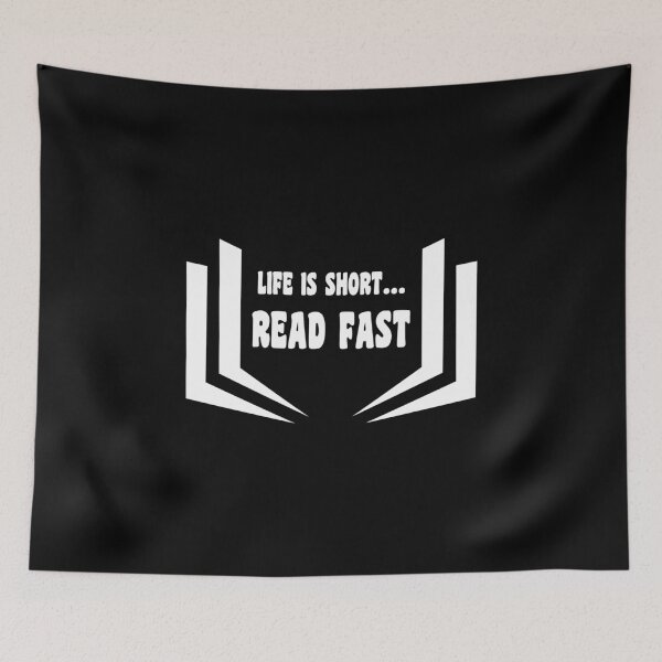 Item preview, Life Is Short Read Fast Library Book Design designed and sold by KoolMoDee.