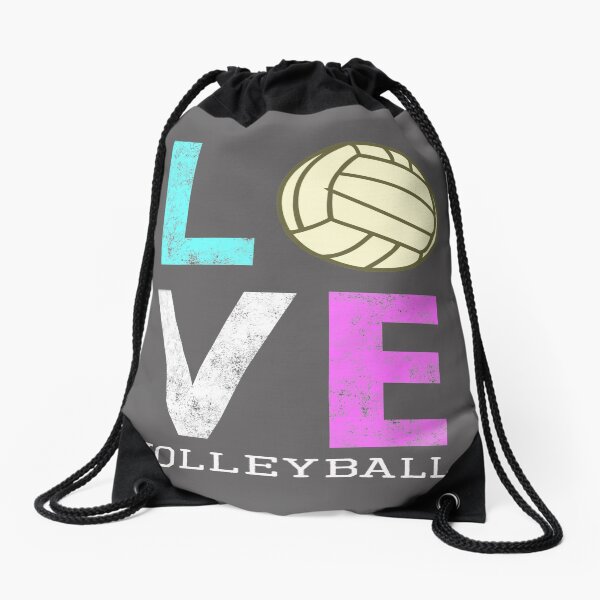 Awesome Girls & Womens Volleyball Gift They LOVE Volleyball Drawstring Bag